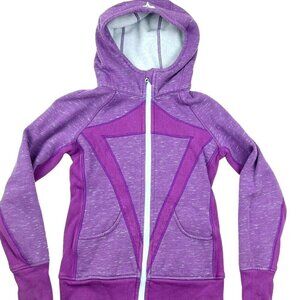 Ivivva Lululemon Girls Purple Scuba Hoodie Size 12
